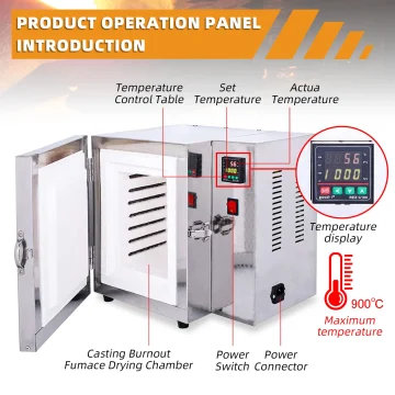 800C Jewelry Casting Furnace 1500W Burnout Oven 2 | PricZone