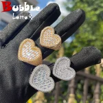 Iced Out Heart Baguette Ring Womens Micro Pave 1 | PricZone