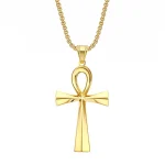 Ancient Egypt Ankh Cross Charm Pendant Gold Silver Color Stainless Steel Amulet Necklaces For Women Men Egyptian Jewelry Gifts 1 | PricZone