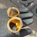 Iced Out Heart Baguette Ring Womens Micro Pave 4 | PricZone