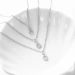 Moissanite Initial Letter Necklace 925 Silver 5 | PricZone