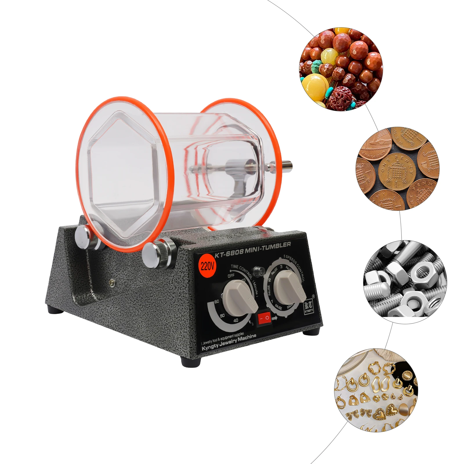 3KG Jewelry Polisher 3500rpm Rotary Tumbler 4 | PricZone 3KG Jewelry Polisher 3500rpm Rotary Tumbler 4 | PricZone