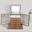 5 Tier Wooden Jewelry Box Drawers Mirror