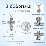 925 Sterling Silver Orthodox Cross Necklace Amulet 2 | PricZone 925 Sterling Silver Orthodox Cross Necklace Amulet 2 | PricZone
