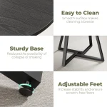 IRONCK Round Dining Table 51 inch for 6 People 4 | PricZone