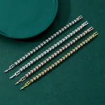 Roman Crystal Geometric Chain Bracelet for Women 4 | PricZone