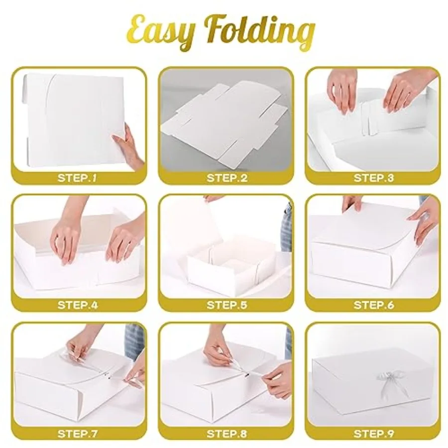 24pcs White Gift Boxes 12 x 9 x 4inch with Lids 6 | PricZone 24pcs White Gift Boxes 12 x 9 x 4 inch with Lids 6 | PricZone