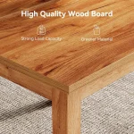 Square Dining Table 39 inch Brown Wood for 4 6 | PricZone