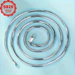 Silver Snake Chain Necklace for Men and Womens 3 | PricZone