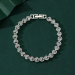 Roman Crystal Geometric Chain Bracelet for Women 3 | PricZone