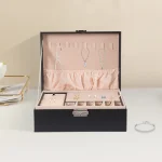 Double Lock Leather PVC Jewelry Storage Case 2 | PricZone