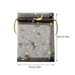 50pc Moon Star Organza Bags Party Favor Pouch 4 | PricZone