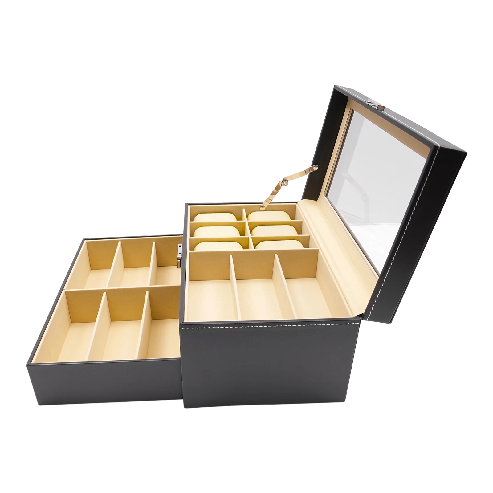 6Slot Watch Box and Eyeglass Storage Organizer 3 | PricZone 6 Slot Watch Box and Eyeglass Storage Organizer 3 | PricZone
