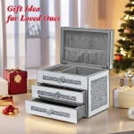 Mirrored Glass Jewelry Box 3Layer 2Drawer 6 | PricZone Mirrored Glass Jewelry Box 3 Layer 2 Drawer 6 | PricZone