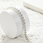 Roman Crystal Geometric Chain Bracelet for Women 6 | PricZone