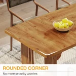 Modern Wood Dining Table 71 inch for 6 to 8 3 | PricZone