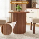 Small Round Dining Table 31 inch for 2 People 4 | PricZone