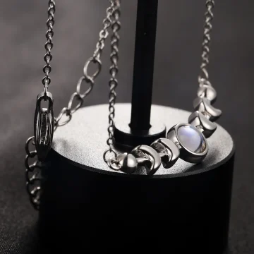 Moonstone Necklace Women 925 Silver Moon Phase 1 | PricZone