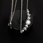 Moonstone Necklace Women 925 Silver Moon Phase 3 | PricZone Moonstone Necklace Women 925 Silver Moon Phase 3 | PricZone
