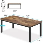 79Inch Industrial Dining Table for 68 Rustic 6 | PricZone 79 Inch Industrial Dining Table for 6 8 Rustic 6 | PricZone