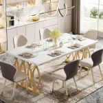 Rectangular Dining Table for 4 6 Modern Kitchen 6 | PricZone
