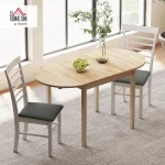 Oval Drop Leaf Folding Table for 4 6 Natural 2 | PricZone