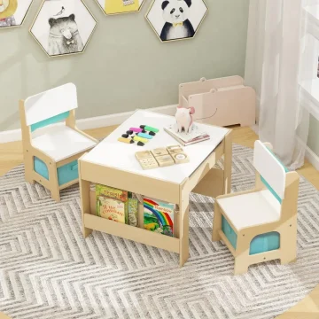 3 Piece Toddler Table Set with 2 Chairs Kids Room 1 | PricZone