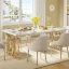 Rectangular Dining Table for 4-6 Modern Kitchen