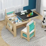 3 Piece Toddler Table Set with 2 Chairs Kids Room 6 | PricZone
