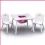 Kids Princess Crown Table Chair Set Storage Wood