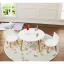 Kids Wooden Play Table Set 3-Piece White