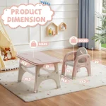 Kids Plastic Activity Table 2 Chairs Toddler 2 | PricZone
