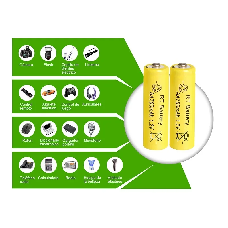 AA Ni-MH 8000mAh Rechargeable Batteries 10-60PCS 6 AA Ni-MH 8000mAh Rechargeable Batteries 10-60PCS 6