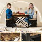 4 in 1 Kids Table Set Activity Desk with Storage 3 | PricZone