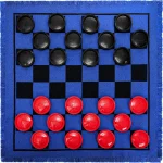 Vintage 3in1 Giant Checkers Mat Game Set 5 | PricZone Vintage 3 in 1 Giant Checkers Mat Game Set 5 | PricZone