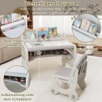 Kids Table Chair Set Plastic Activity Toddler 4 | PricZone