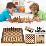 Magnetic Wooden Folding Chess Set 24cm 5 | PricZone