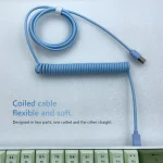 Coiled Spring USB C to USB Keyboard Cable 4 | PricZone