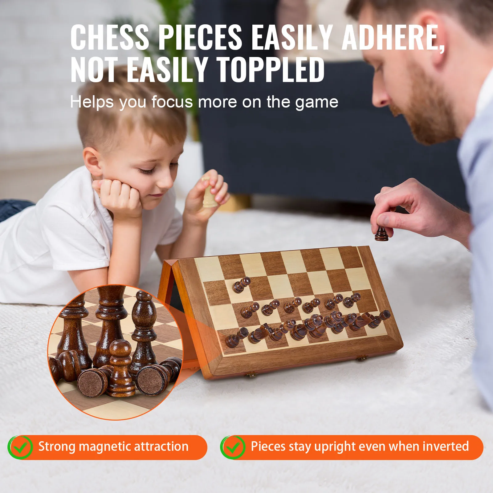 SucceBuy 15inch Wooden 2in1 Chess Set 2 | PricZone SucceBuy 15 inch Wooden 2 in 1 Chess Set 2 | PricZone