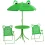 Folding Kids Table Chair Set Garden Green