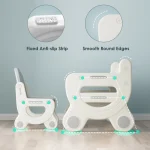 Kids Drawing Table Chair Set Art Activity Gray 5 | PricZone