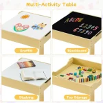 Kids 3 in 1 Activity Table Set with Storage 2 | PricZone