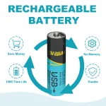 USB Rechargeable AA & AAA Lithium Batteries 2