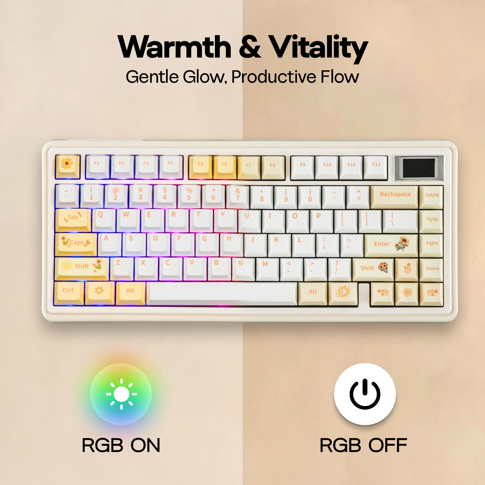 EPOMAKER Sunflower PBT Keycaps 133 Set 5 EPOMAKER Sunflower PBT Keycaps 133 Set 5