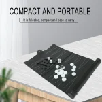 Portable Roll Up Backgammon Set PU Leather 5 | PricZone