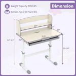 Kids Study Desk 7 Level Tilt Height Adjustable 3 | PricZone