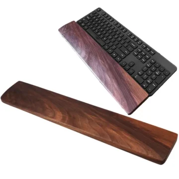 Walnut Keyboard Wrist Rest Mouse Pad 1