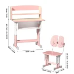 Kids Study Desk Chair Set Adjustable Drawer 2 | PricZone