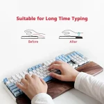 Walnut Keyboard Wrist Rest Mouse Pad 4