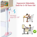 Kids Study Desk Adjustable Tiltable with Storage 4 | PricZone